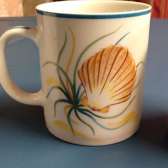 Seashell Mugs National Wildlife Federation Ceramic Cottagecore Beach - Picture 8 of 10